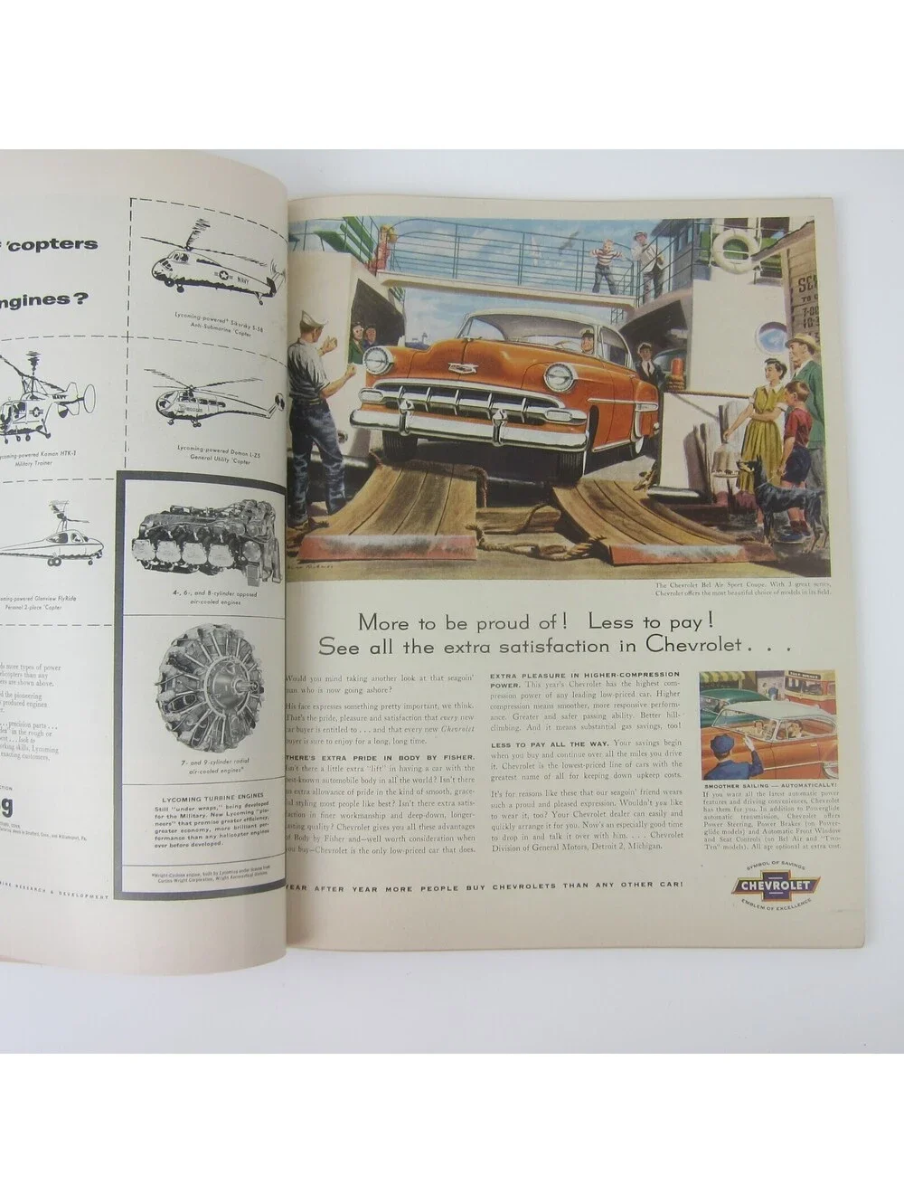 Vintage FORTUNE Magazine August 1954 Phillips Petroleum, Motorola, Caterpillar